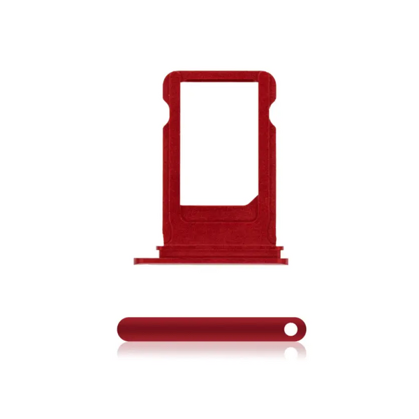 Sim Tray Karten Kompatibel für iPhone 7 Plus (Rot) - Sim