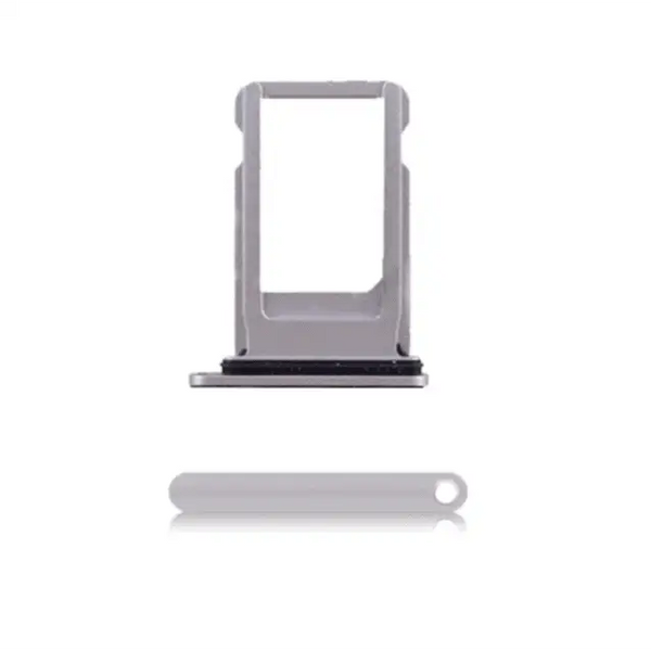 Sim Tray Karten Kompatibel für iPhone 8 Plus (Silber) - Sim
