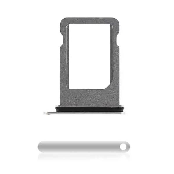 Sim Tray Karten Kompatibel für iPhone X (Silber) - Sim Tray