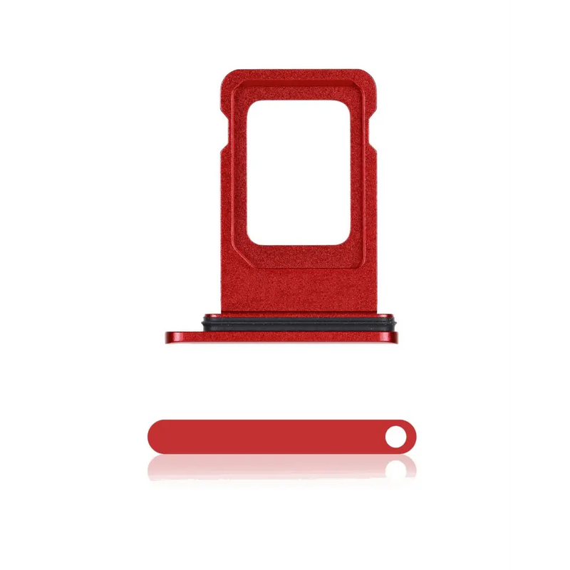 Single SIM Card Tray Kompatibel für iPhone 11 (Rot) - Sim