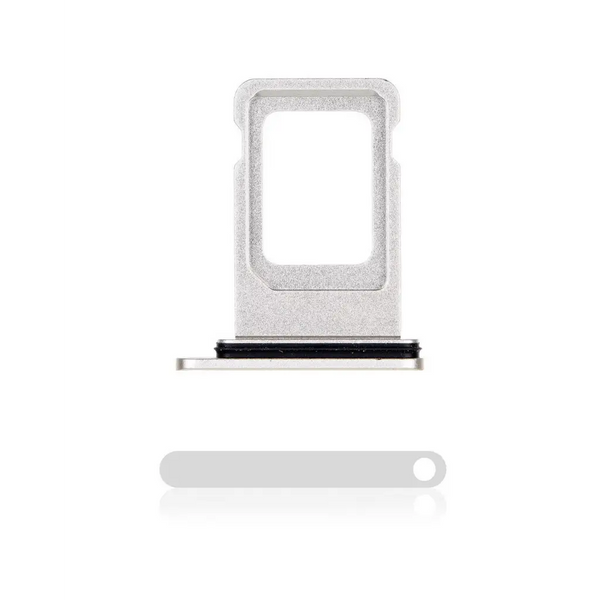Single SIM Card Tray Kompatibel für iPhone 11 (Weiß) - Sim