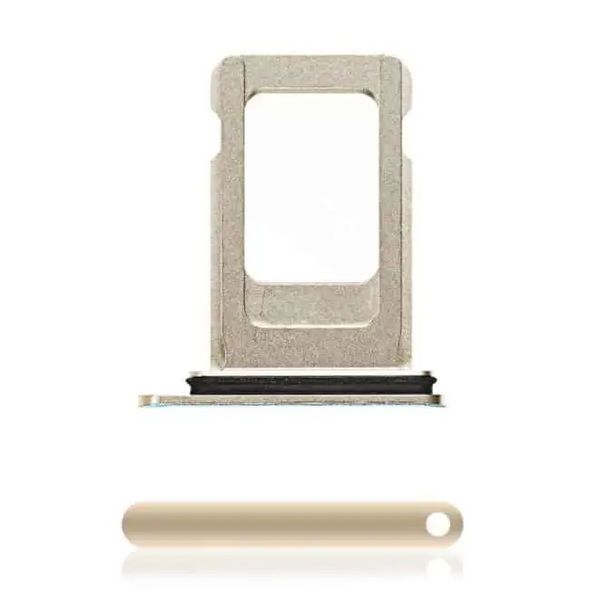 Single SIM Card Tray Kompatibel für iPhone XS Max (Gold) -