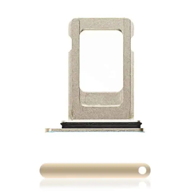 Single SIM Card Tray Kompatibel für iPhone XS Max (Gold) -