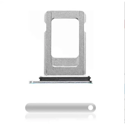 Single SIM Card Tray Kompatibel für iPhone XS Max (Silber) -