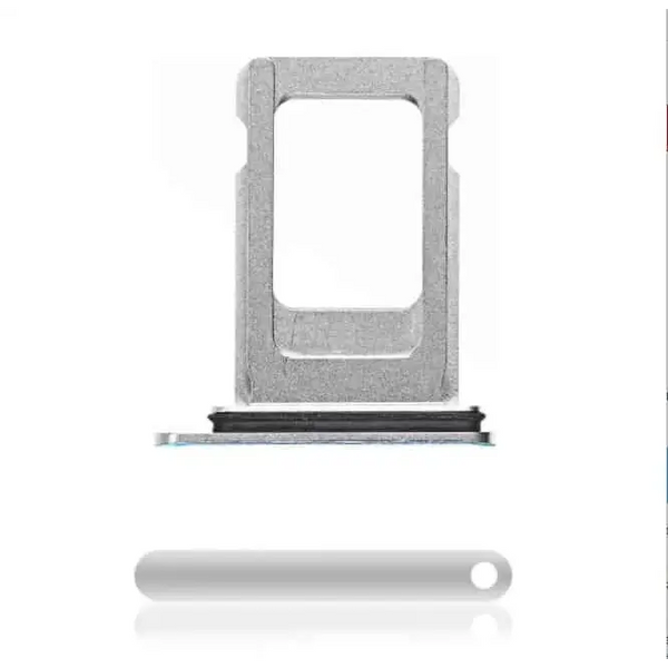 Single SIM Card Tray Kompatibel für iPhone XS Max (Silber) -