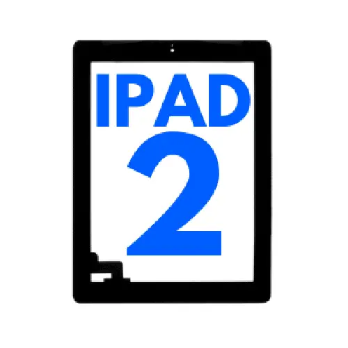 Touchscreen Glas - Digitizer für iPad 2 (Schwarz)