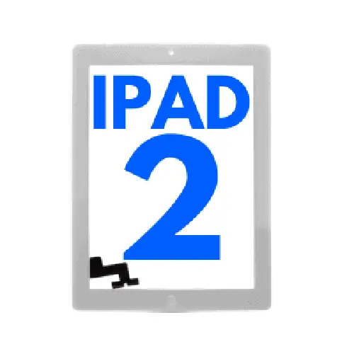 Touchscreen Glas - Digitizer für iPad 2 (Weiß)