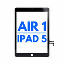 Touchscreen Glas - Digitizer für iPad Air 1 / iPad 5 (2017) (No Home Button Installed) (Schwarz)