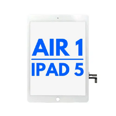 Touchscreen Glas - Digitizer für iPad Air 1 / iPad 5 (2017) (No Home Button Installed)  (Weiß)