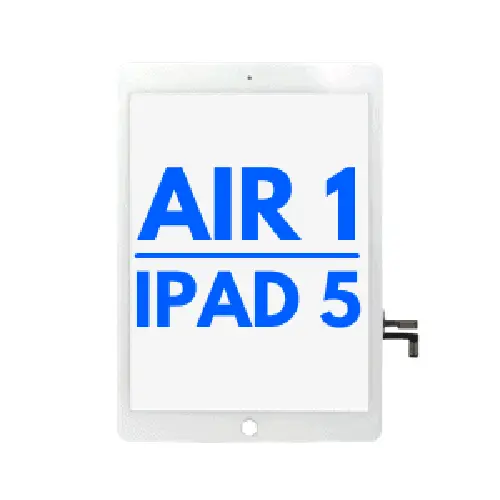 Touchscreen Glas - Digitizer für iPad Air 1 / iPad 5 (2017) (No Home Button Installed)  (Weiß)