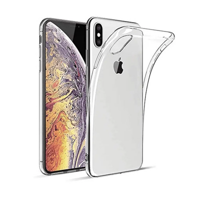 Transparent Gummi Soft Case Hülle Flexible für iPhone X / XS