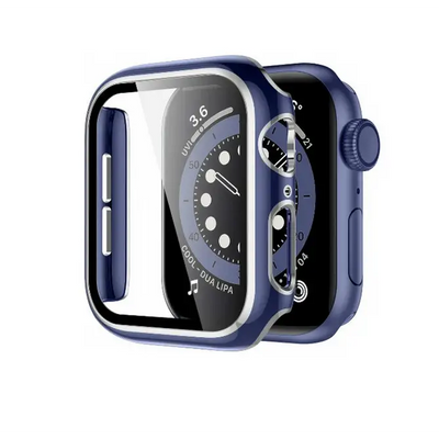 Versilbert Schutzhülle für Apple Watch Series 3 (38mm) - Blau