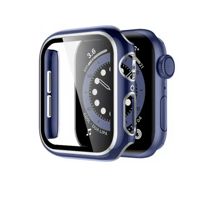 Versilbert Schutzhülle für Apple Watch Series 3 (38mm) - Blau