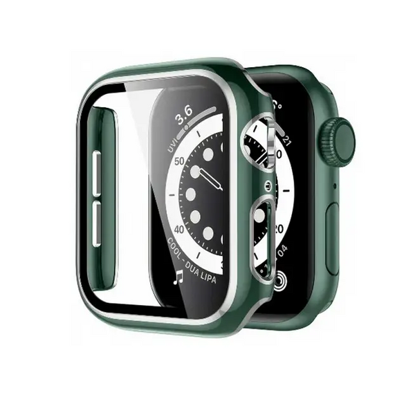 Versilbert Schutzhülle für Apple Watch Series 4/5/6/SE 2020 (42mm) - Grün