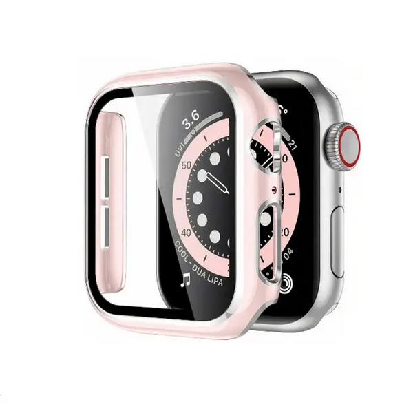 Versilbert Schutzhülle für Apple Watch Series 7/8/SE 2022 (41mm) - Rosa